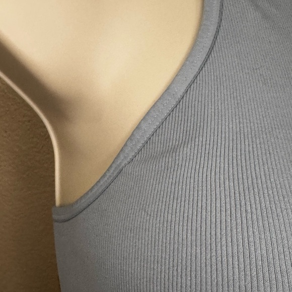 NUX Light blue  Ribbed Tank Top - Picture 4 of 10